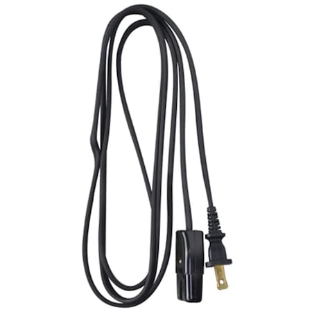Master Electronics 09306ME 6 ft. Black Miniature Plug Appliance Cord 239368